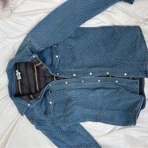 Men's Blue Quilted Jacket